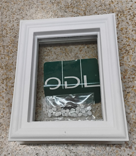 Odl front door insert window - door,