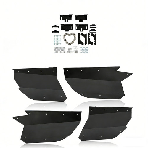 4pcs aluminum door panel - aluminum,