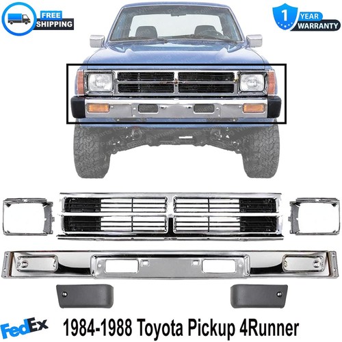 Front bumper chrome - bumper, grille